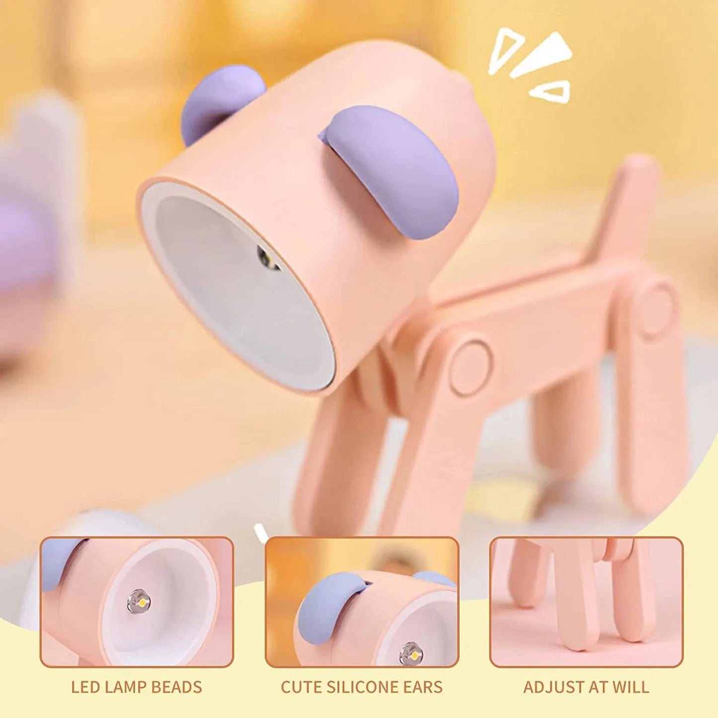 Mini Travel Buddy Puppy & Deer LED Folding Portable Travel Lamp