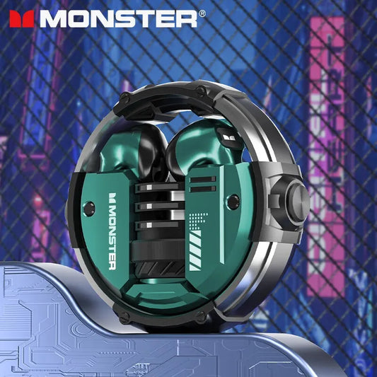 Monster XKT10 Bluetooth Wireless Waterproof TWS Noise Reduction Earbuds w/ Microphone