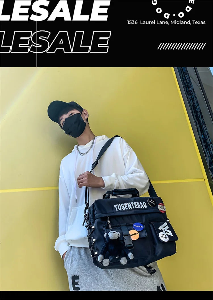 Urban Adventure Casual Hip Hop Vibe Techwear Multifuctional Tusente Bag