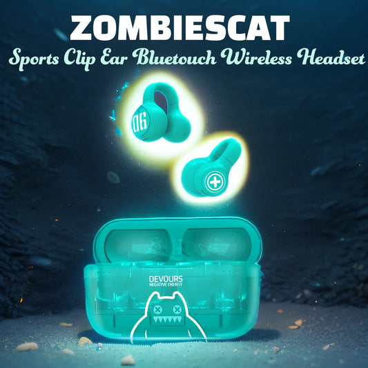 ZOMBIESCAT Devours Negative Energy Sports Clip Bluetooth Wireless Earphones