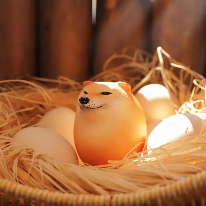 Japanese Shiba Inu Stress Relief Egg PVC Desk Decor For Home Office