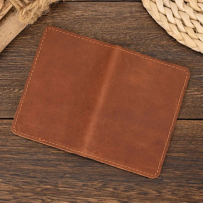 Genuine Leather RFID-Blocking Anti-Theft Travel Essential Card Holder