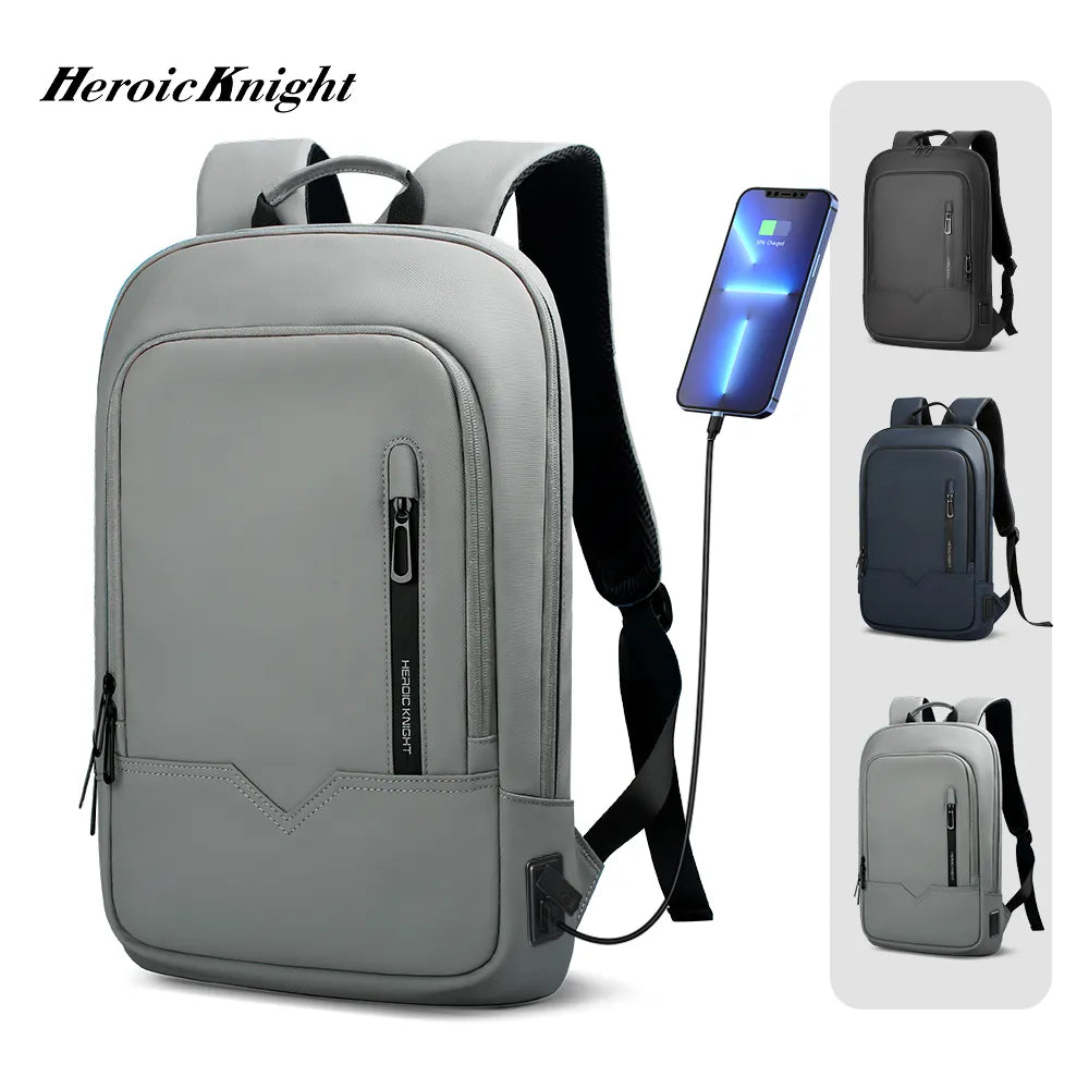 Heroic Knight Waterproof USB Business 14-inch Laptop Bag