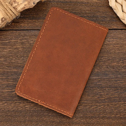 Genuine Leather RFID-Blocking Anti-Theft Travel Essential Card Holder