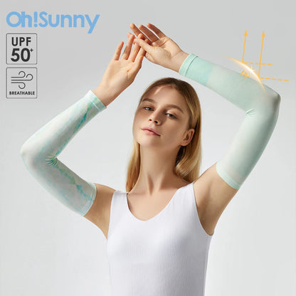 OhSunny Anti-UV Sun Protection Breathable Stretchable Arm Sleeves