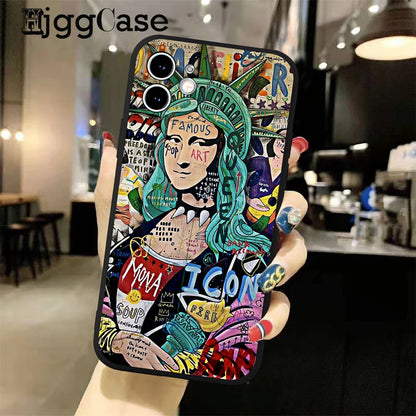 Fine Art Street Graffiti Unique Phone Cases for iPhone