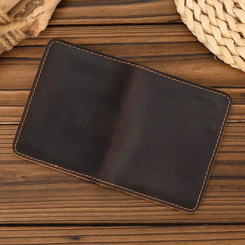 Genuine Leather RFID-Blocking Anti-Theft Travel Essential Card Holder