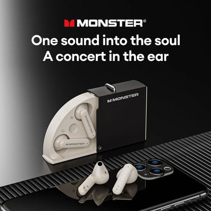 MONSTER XKT17 Bluetooth 5.3 Wireless Long Range Noise Canceling HIFI Stereo Earbuds