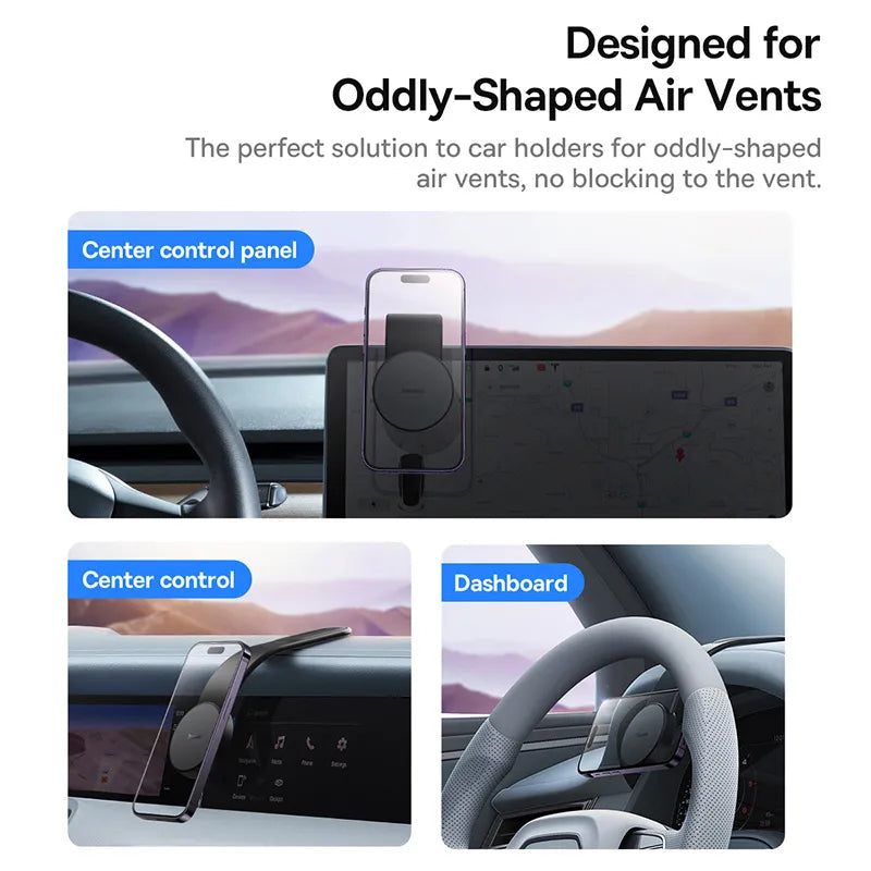 Baseus Bendable Minimalist Magnetic iPhone Holder Easy Paste Console Mount