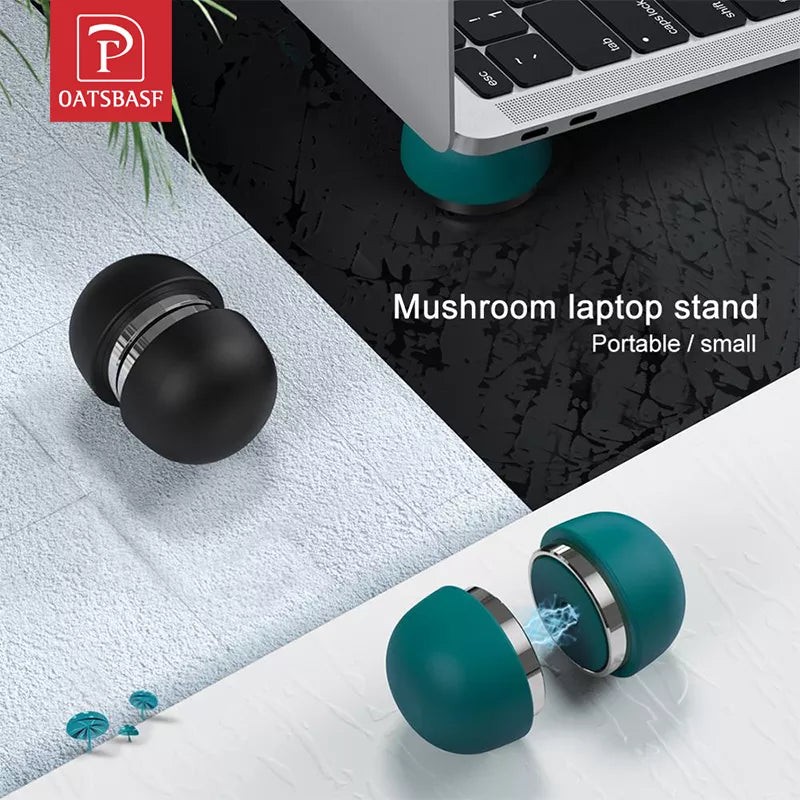 Oatsbasf Mini Magnetic Ergonomic Mushroom Laptop Stand