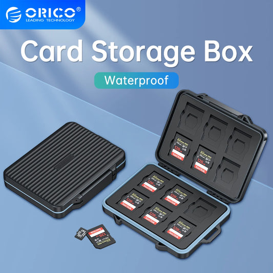 ORICO Waterproof Memory Card Soft Lining Storage Case for SD Cards
