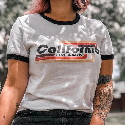 70's Inspired Vintage California Dreaming T-Shirt