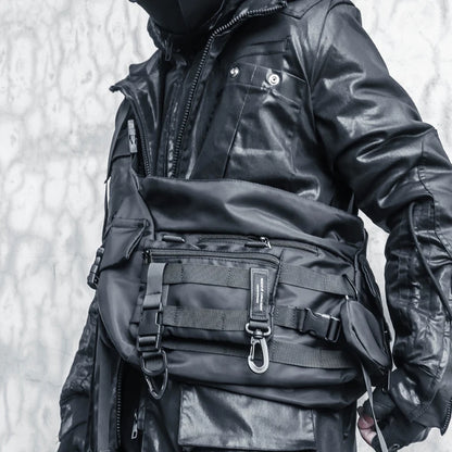 Black Tactical Urban Jungle Oxford Streetwear Messenger Bag