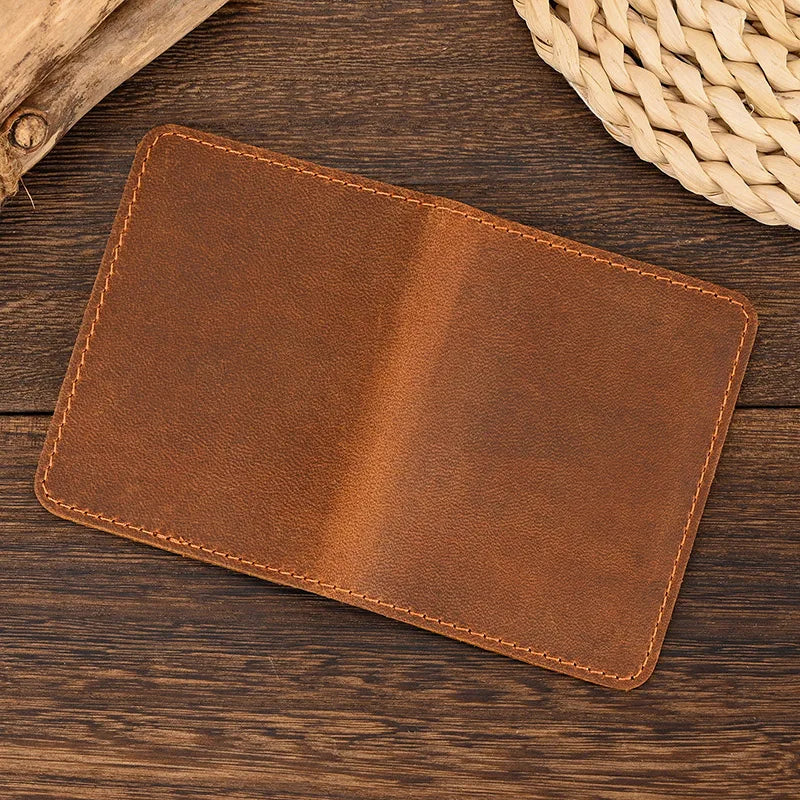 Genuine Leather RFID-Blocking Anti-Theft Travel Essential Card Holder