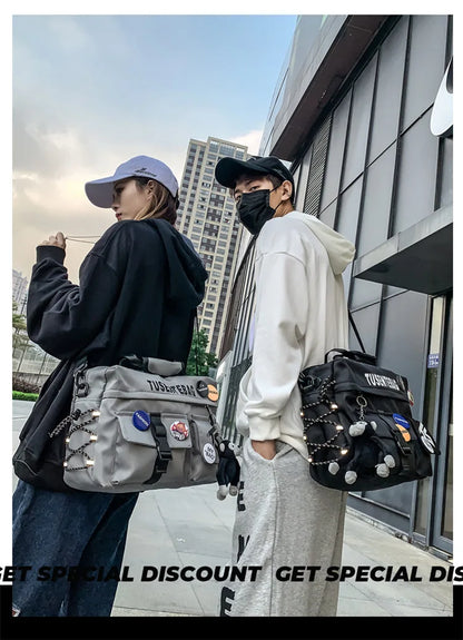 Urban Adventure Casual Hip Hop Vibe Techwear Multifuctional Tusente Bag