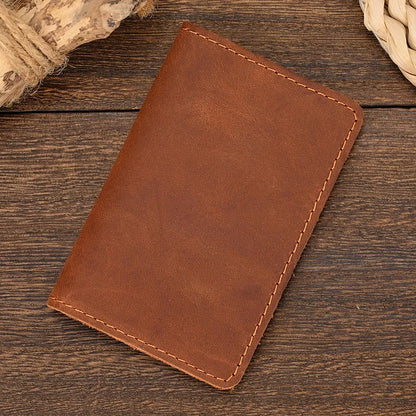 Genuine Leather RFID-Blocking Anti-Theft Travel Essential Card Holder