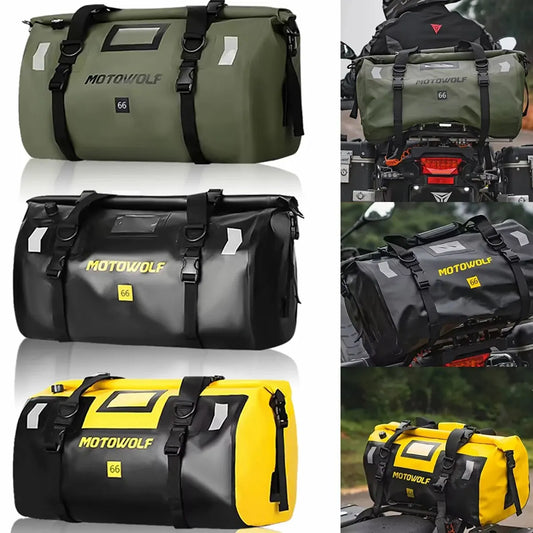 Motowolf Universal 40L 66L Motorcycle Rainproof Waterproof Tail Bags Motocross Travel Bag