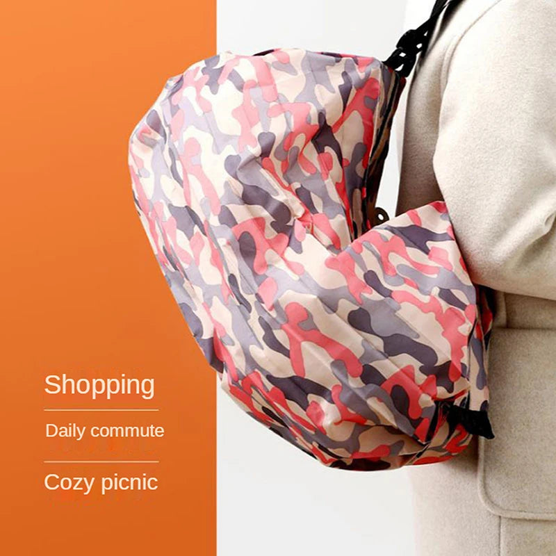 Compact & Convenient Multifunctional Foldable Travel Storage Nylon Shopping Bag