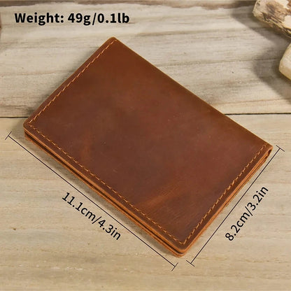 Genuine Leather RFID-Blocking Anti-Theft Travel Essential Card Holder