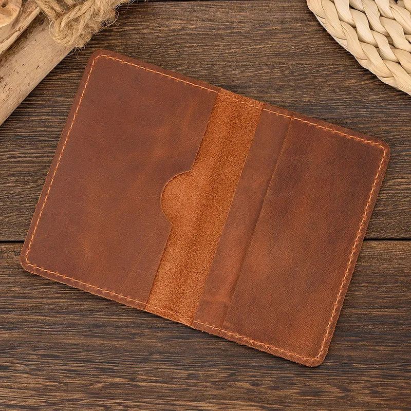 Genuine Leather RFID-Blocking Anti-Theft Travel Essential Card Holder