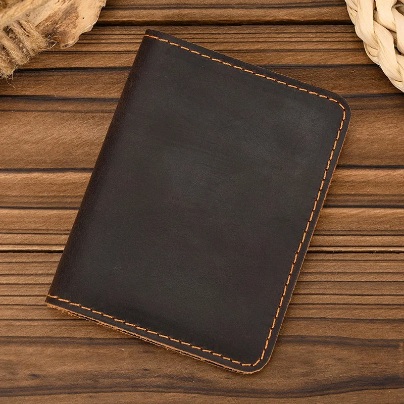 Genuine Leather RFID-Blocking Anti-Theft Travel Essential Card Holder