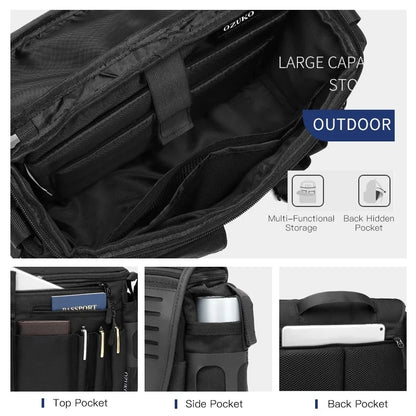 OZUKO Tactical Water Resistant Street-Style Crossbody Messenger Bag