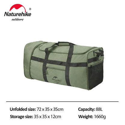 88L Naturehike XS03 Foldable High-Capacity Trolley Bag