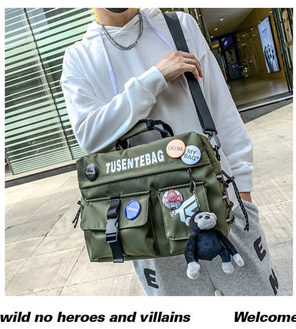 Urban Adventure Casual Hip Hop Vibe Techwear Multifuctional Tusente Bag