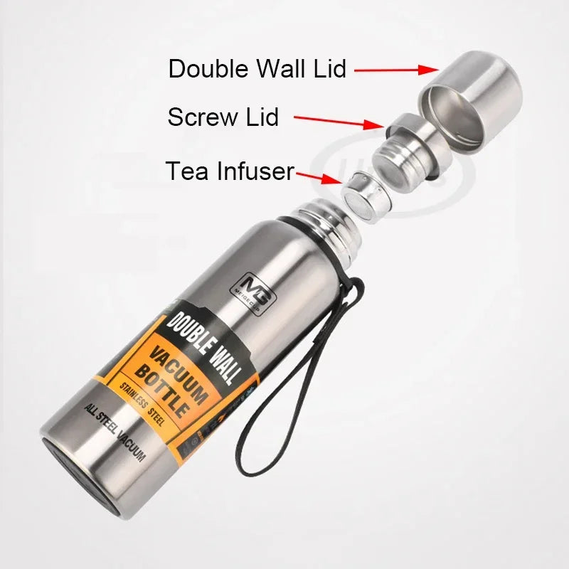Large Capacity Stainless Steel Thermos Vacuum Flask Insulated Tumbler