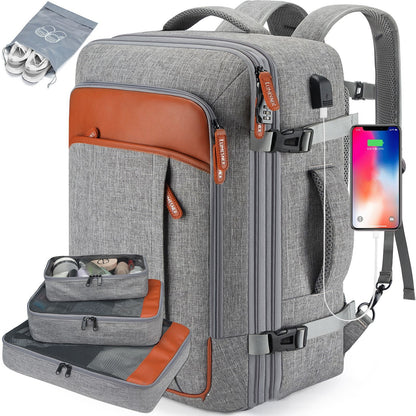 Modern All-In-One Expandable Business Travel Carry-On Backpack/Duffel