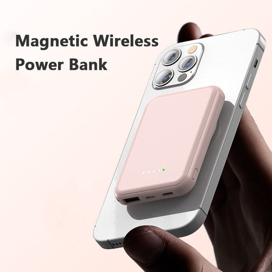 Mini Fast-Charging Magnetic Wireless Power Bank