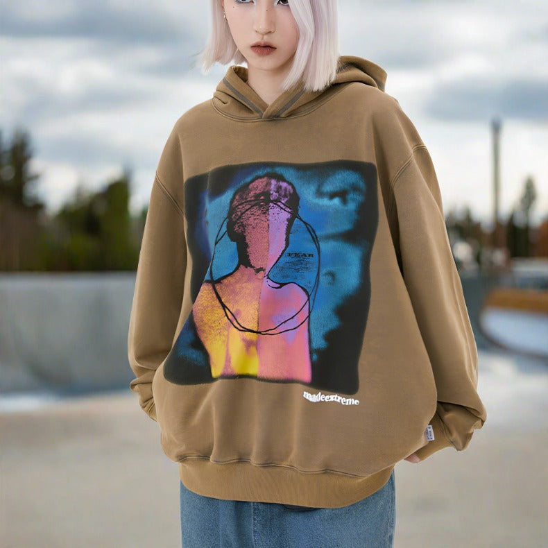 madeextreme "Fear" American Street Art Printed Hoodie