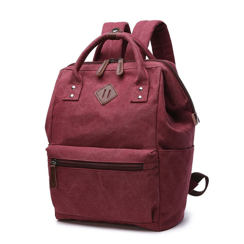 Classic Leisure Canvas Double-Strap Getaway Backpack